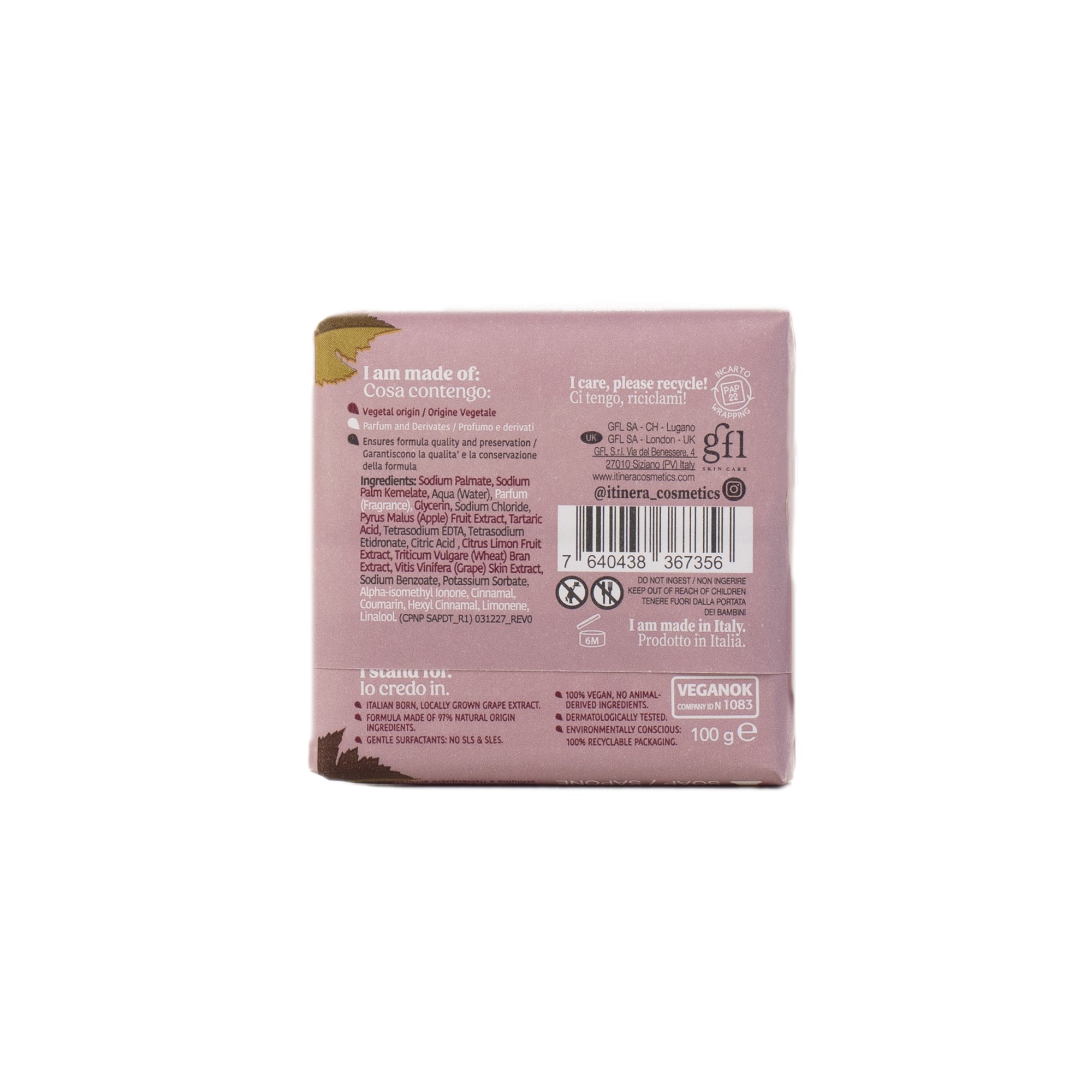 Itinera Smoothing Hand Body Soap (100 g)