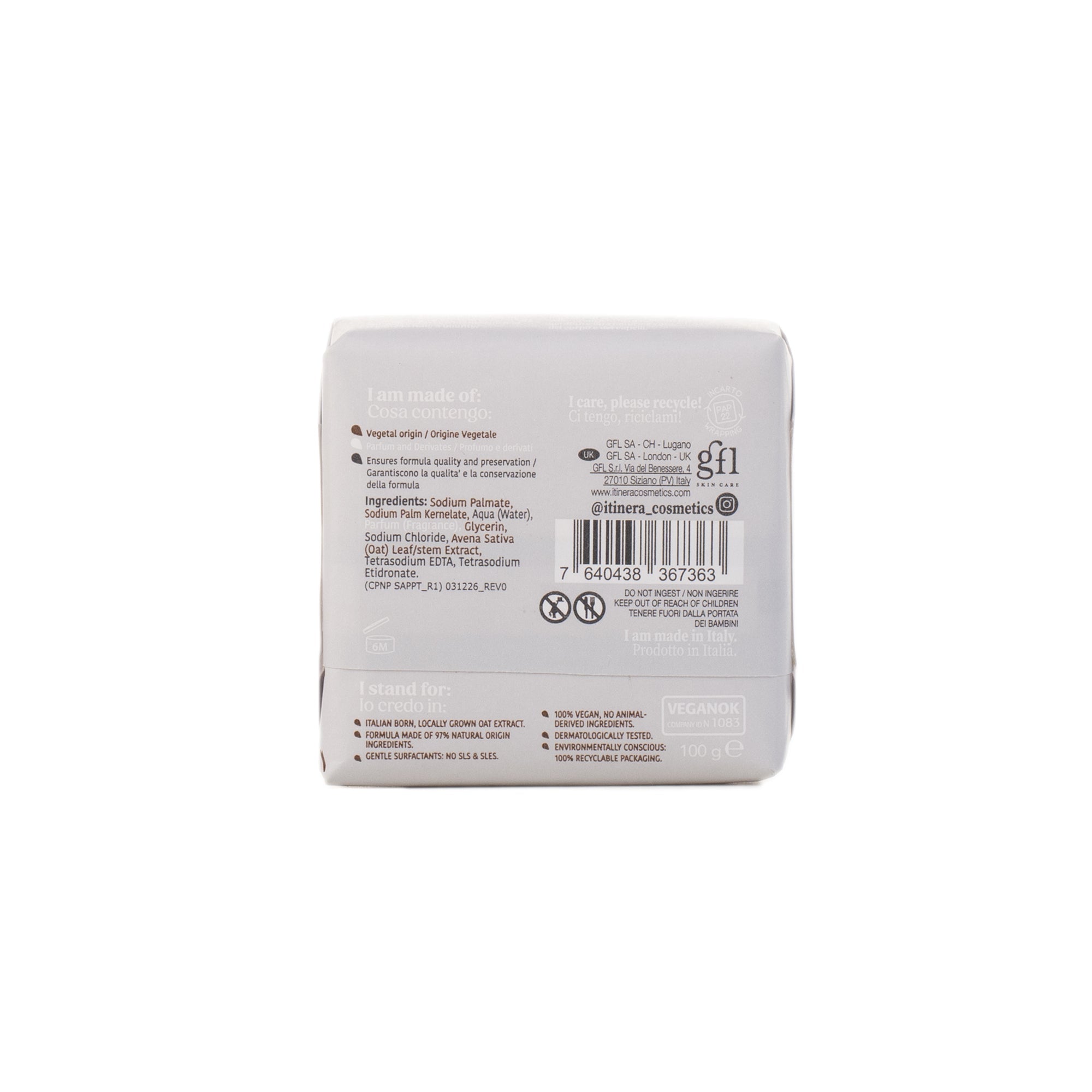 Itinera Soothing Hand Body Soap (100 g)